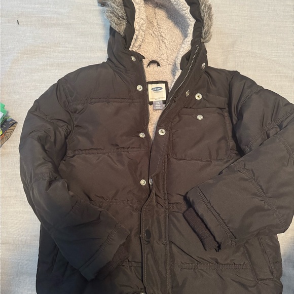 Old Navy Other - Old Navy Black Kids Jacket with Faux Fur Hood